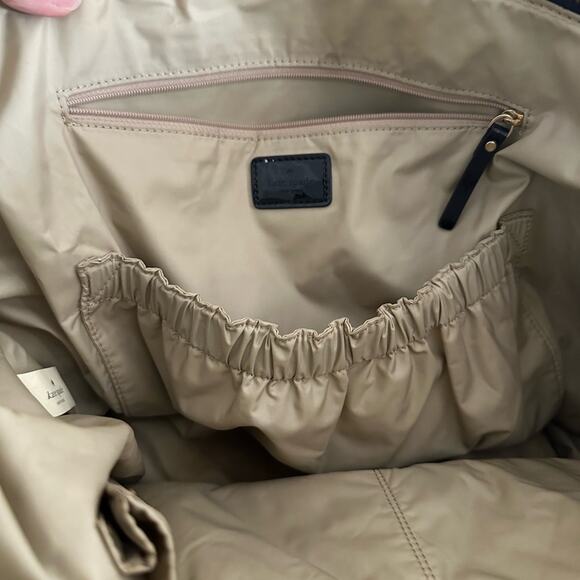 Kate Spade Mai Tai Drinks Tote Bag Weekender Black Vinyl Vacation Island Baby - Picture 11 of 12